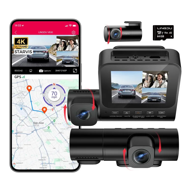 LINGDU V630 4K 2.4'' Ekran Wif – Car Dash Cam recenzja i cena